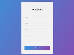 Customised Feedback Form